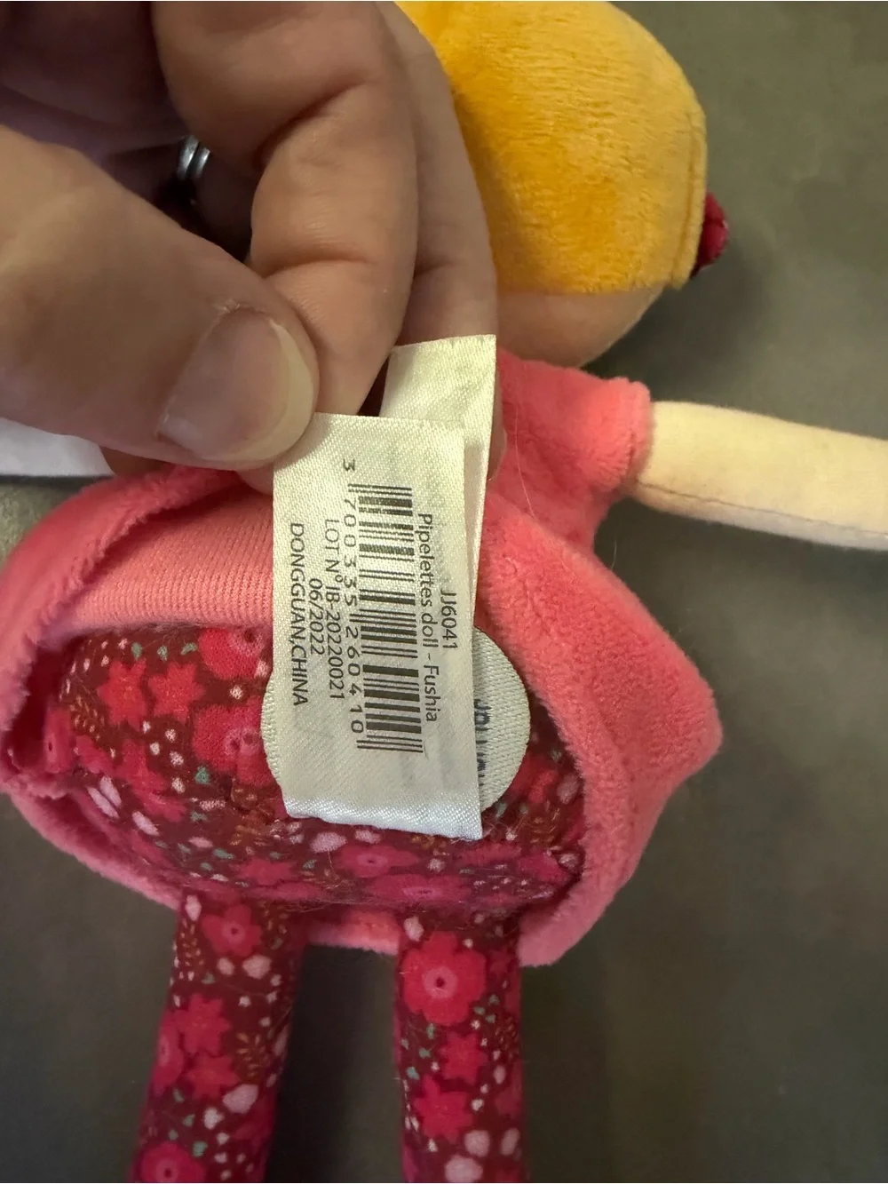 Jolijou Paris French Pink Pajama Party Doll Les Pipelettes Fushia Pyjama Party